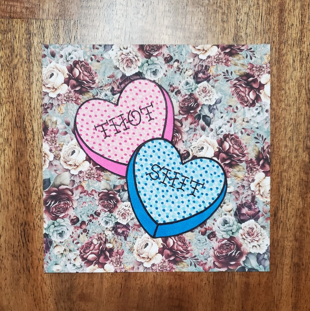 Candy Hearts Quote - Original Artwork